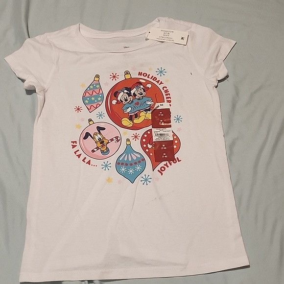 Disney Other - DISNEY MICKEY AND FRIENDS HOLIDAY CHEERS SHIRT SZ 7/8 NWT